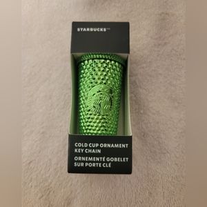 Starbucks 2023 Cold Cup Ornament Key‎ Chain Green